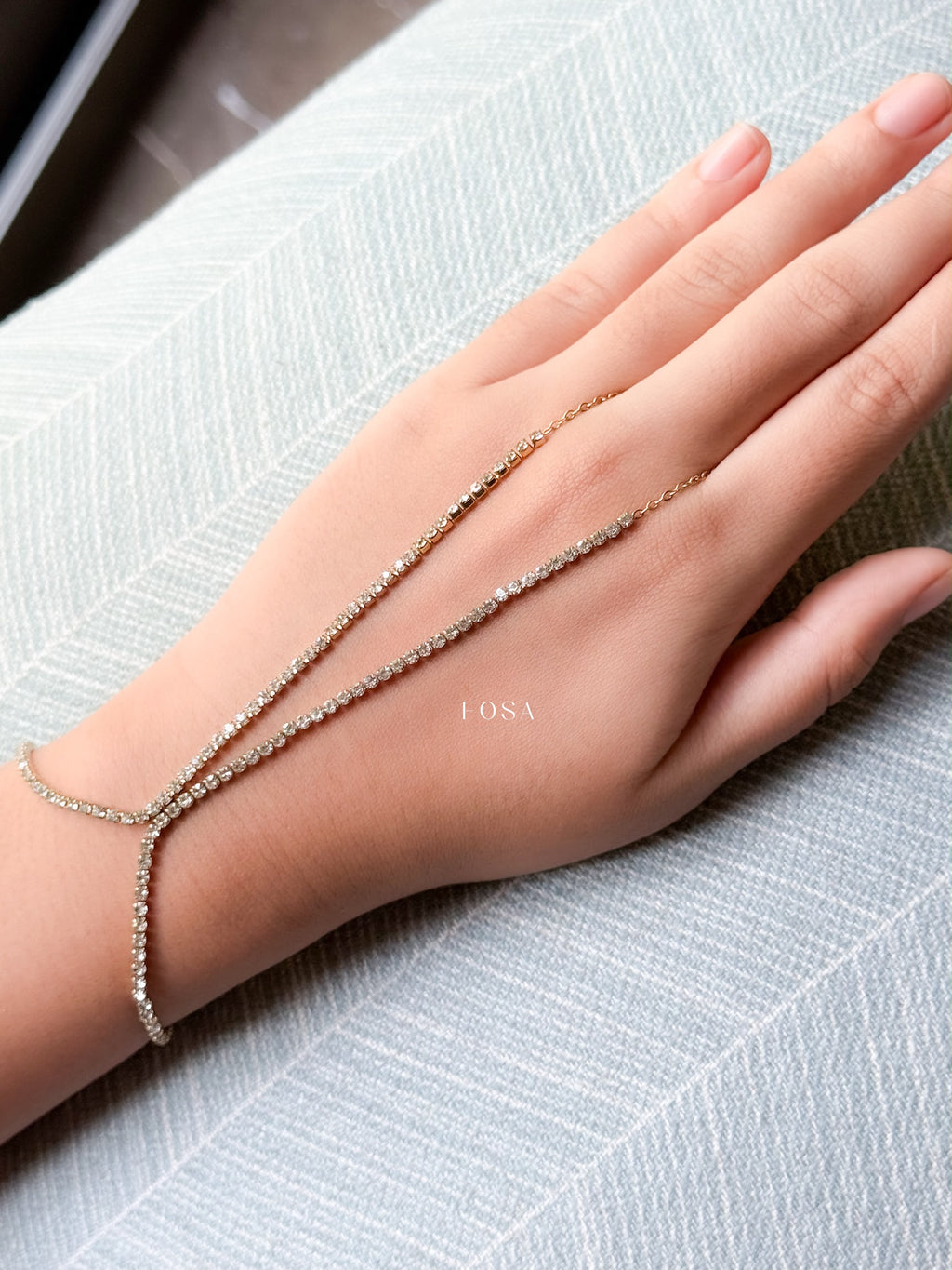Tennis Drape Hand Chain ✨💎