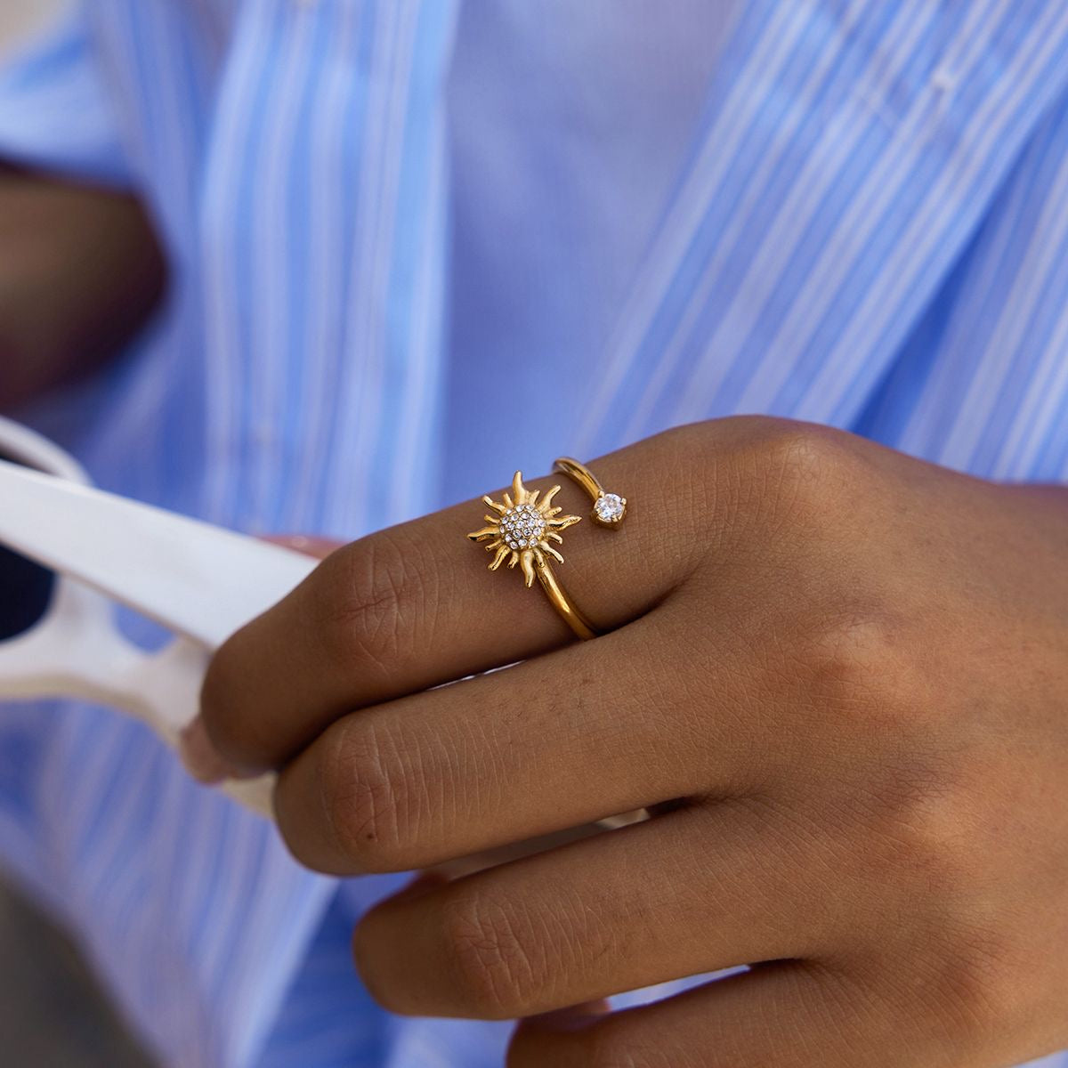 Solar Spark Ring