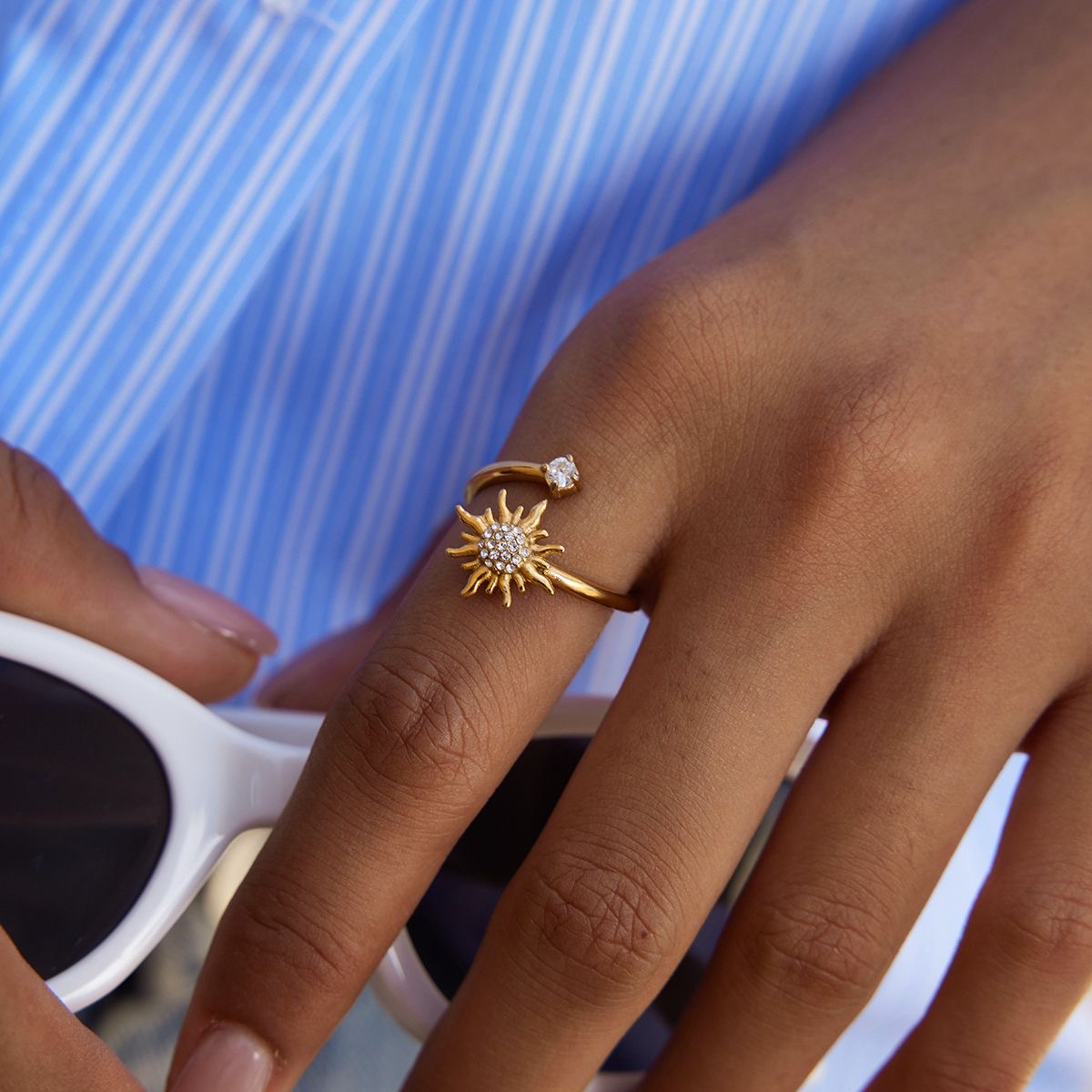 Solar Spark Ring