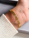 Golden Laurel Bangle