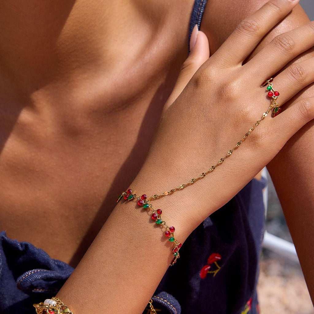 Cherry charm Hand Chain 🍒