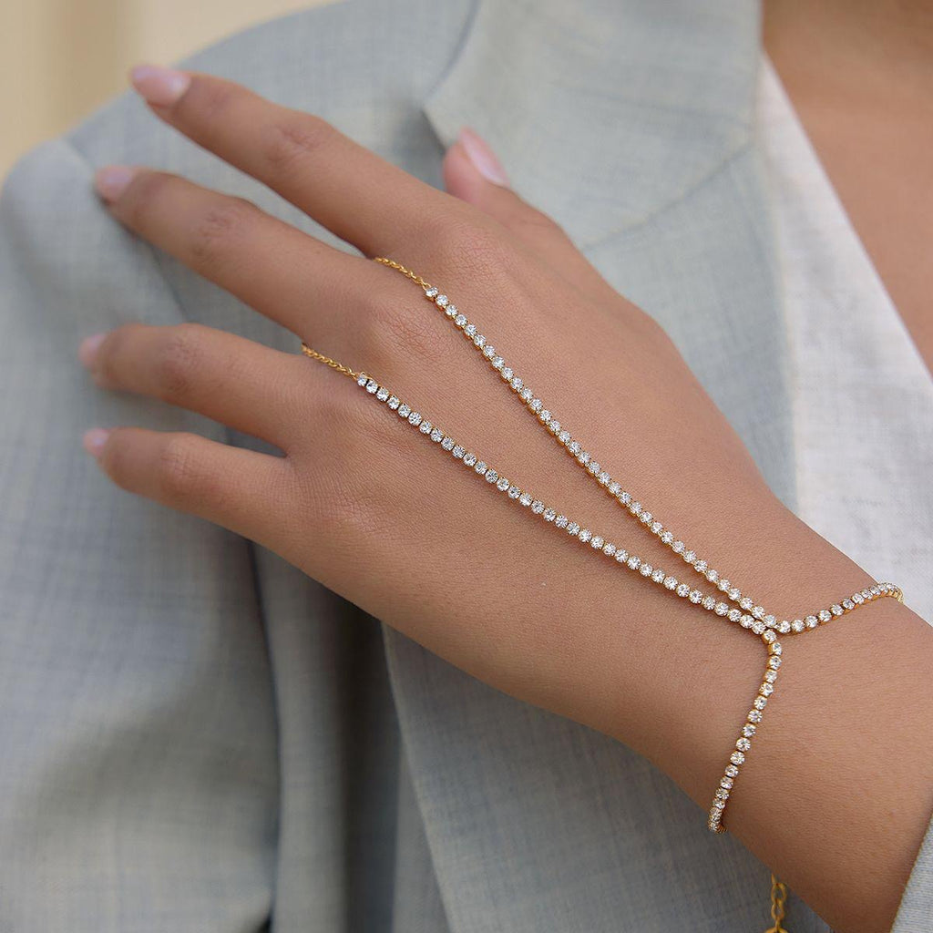 Tennis Drape Hand Chain ✨💎