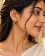 Crescent Hoop Earrings