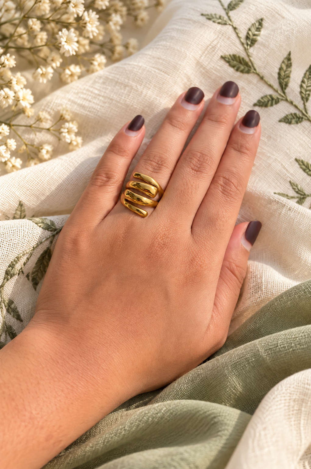 Spiral Statement Ring