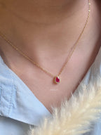 SUNLIT RUBY DROP SET