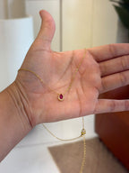 SUNLIT RUBY DROP SET