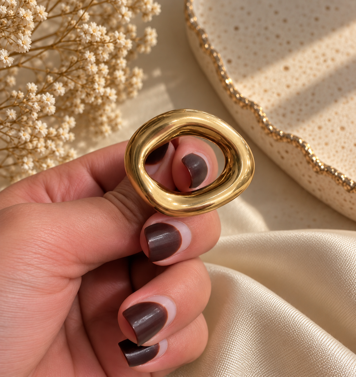 Oval Statement Ring