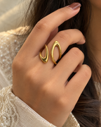 Wave Sculptural Ring