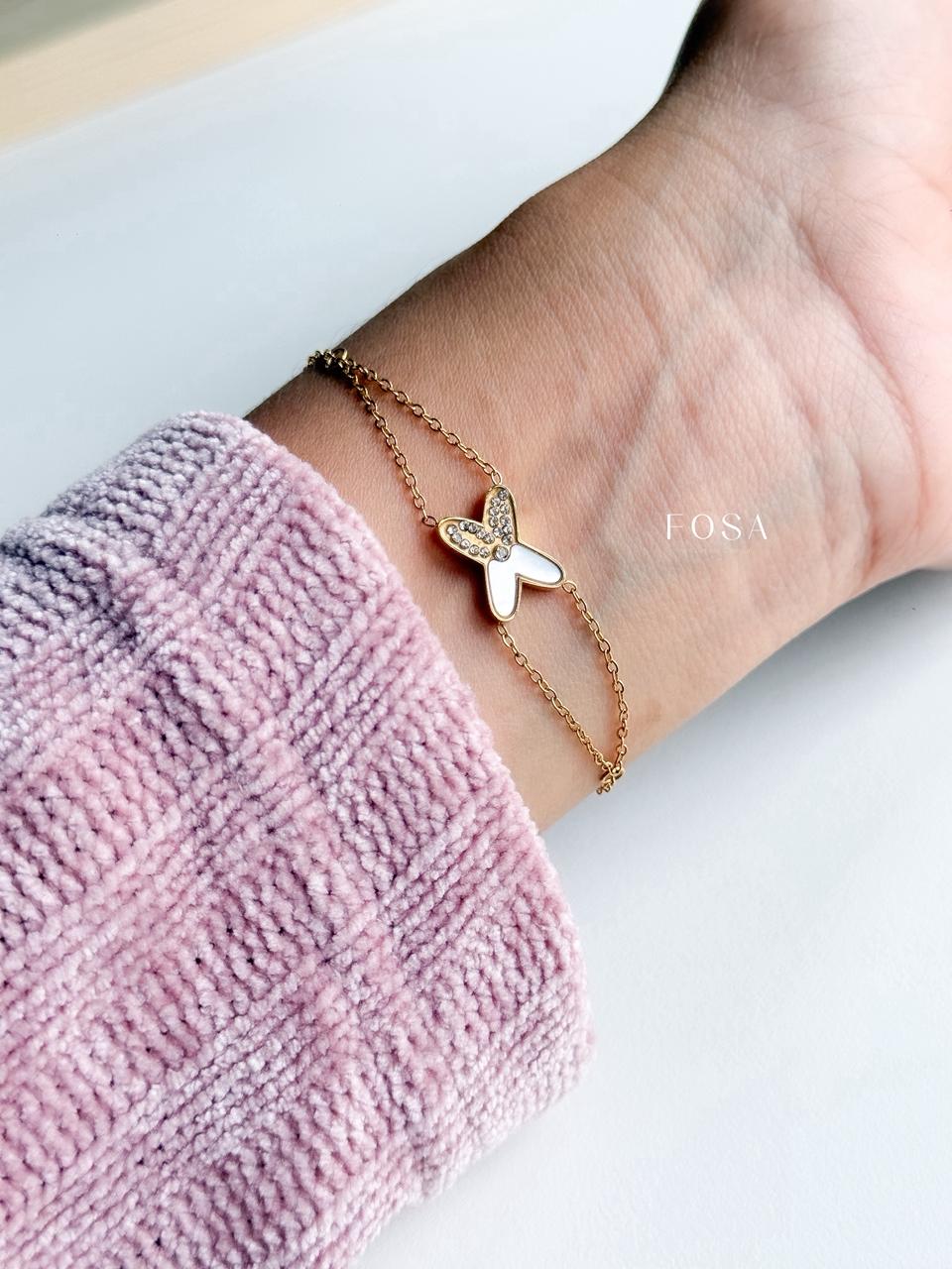 BUTTERFLY CHARM-WHITE