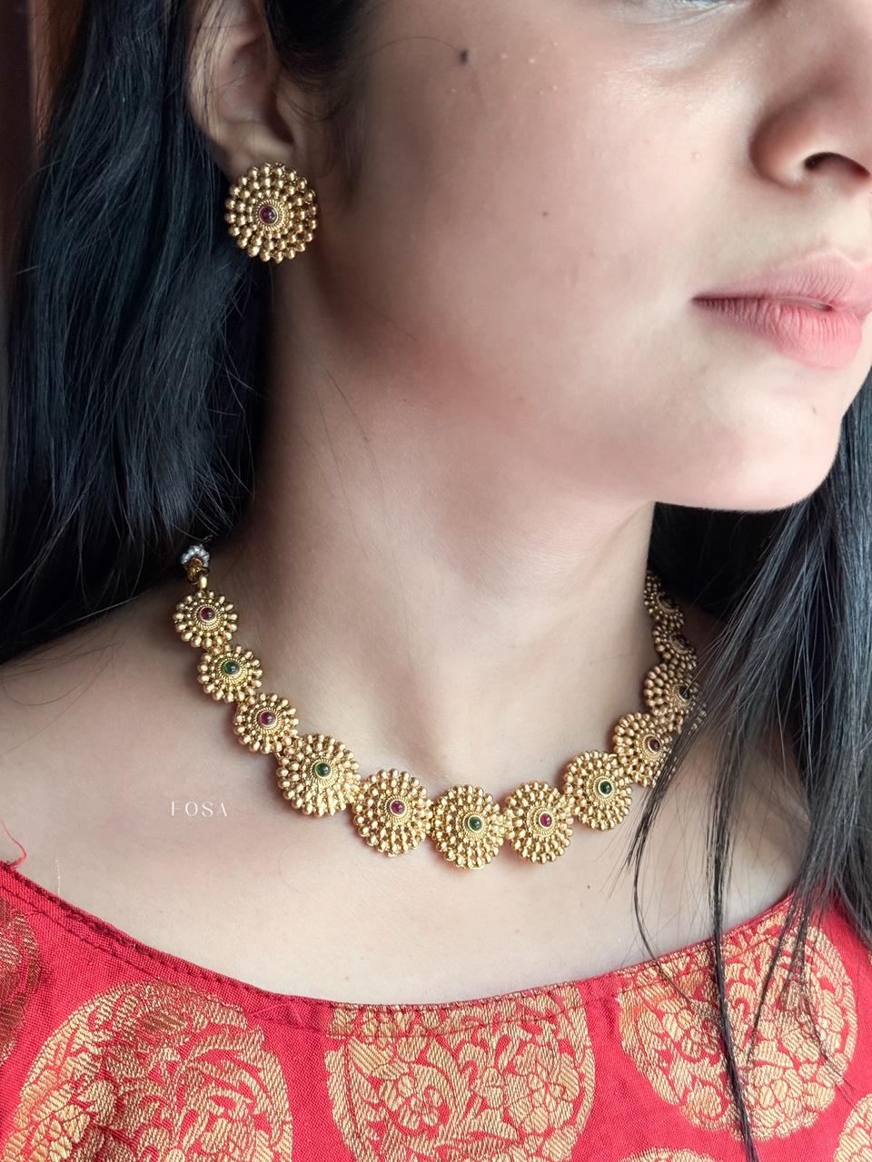 GOLDEN GARDEN NECKLACE SET