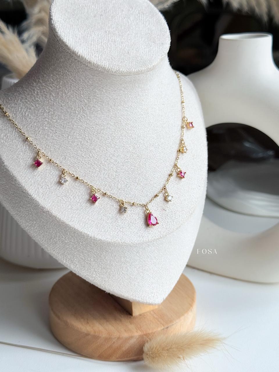 Ruby glow necklace