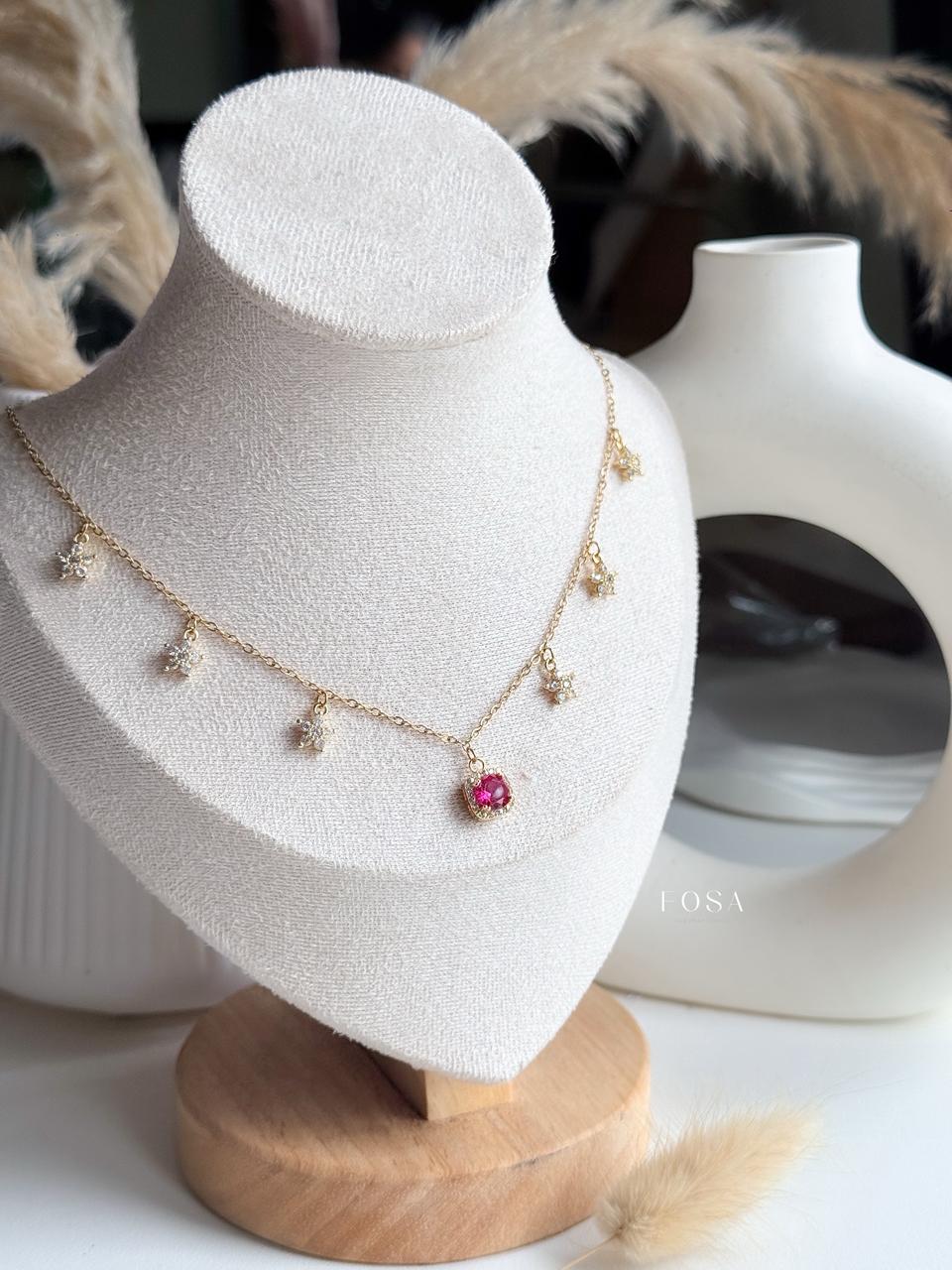 Ruby Starfall necklace