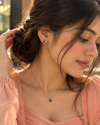 SUNLIT EMERALD DROP SET