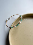 EMERALD PEARL CUFF