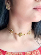 ZIVAH PEARL CHOKER SET