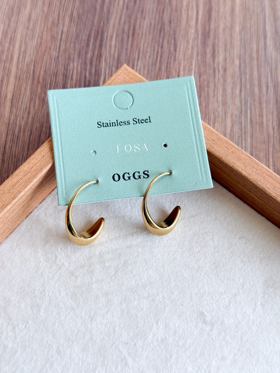 Crescent Hoop Earrings