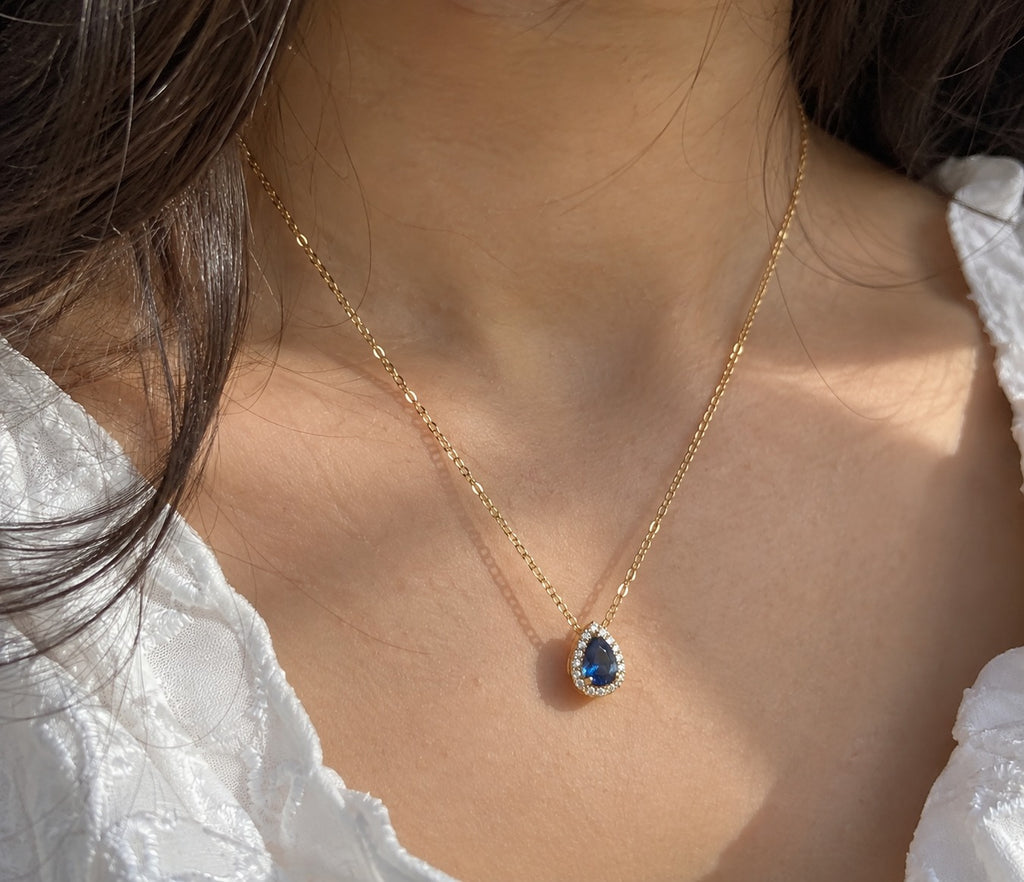 SUNLIT SAPPHIRE DROP SET