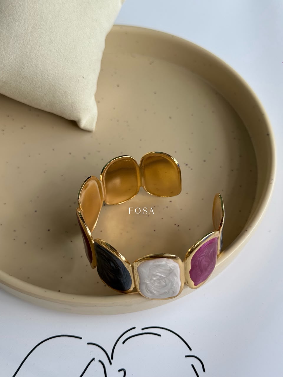 Luxe mosaic bangle